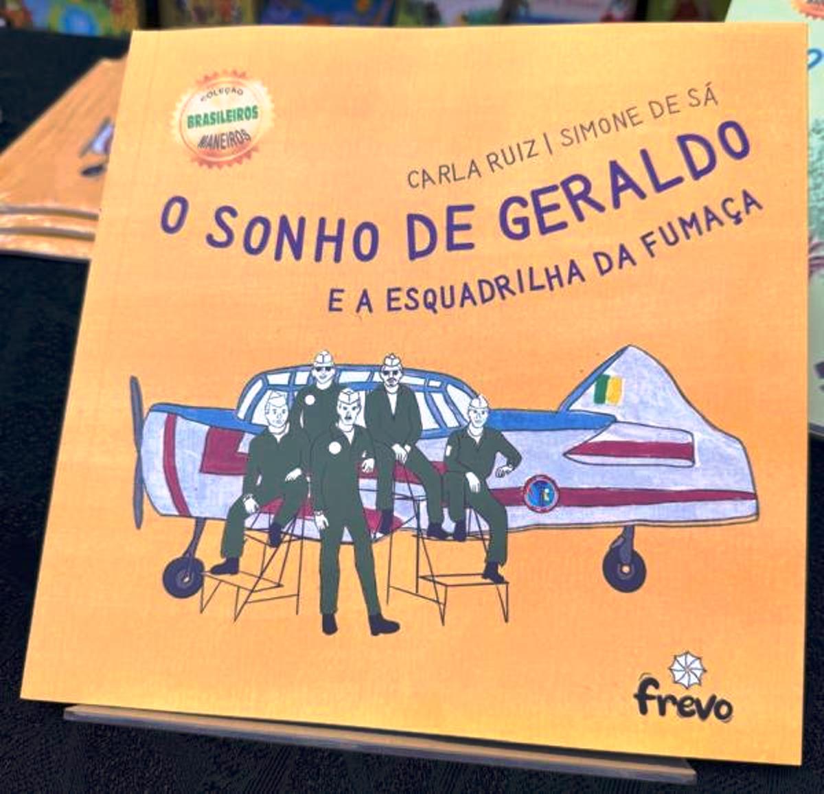 Livro O Sonho de Geraldo e a Esquadrilha da Fumaça_Imagem Tenente Bruna COMGAP