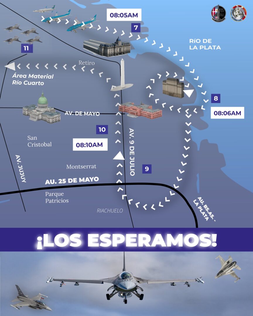 Trajeto-no-SABADO-dos-F-16-da-Forca-Aerea-Argentina_Imagem-MD-da-Argentina