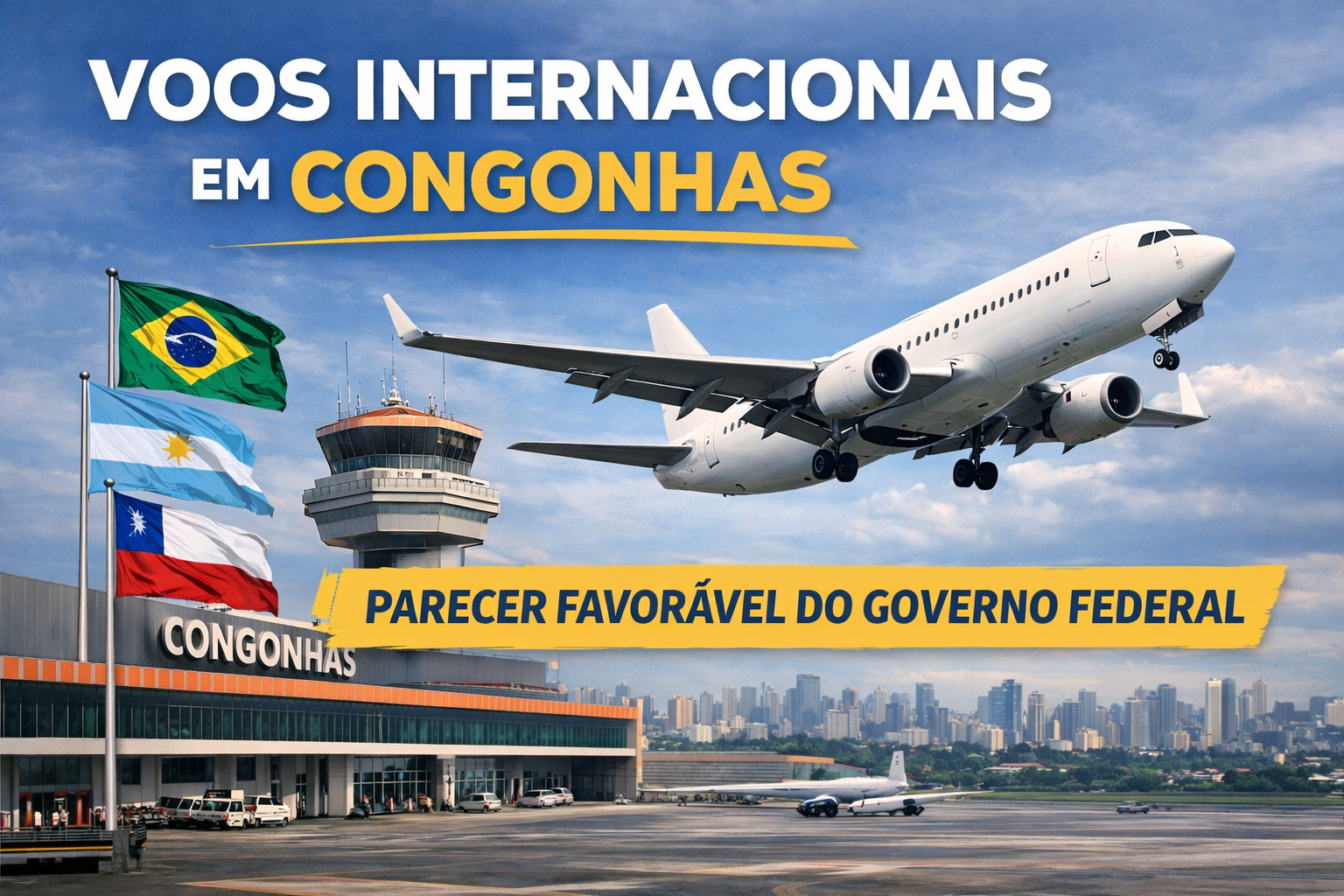 Voos internacionais em Congonhas_Imagem ilustrativa