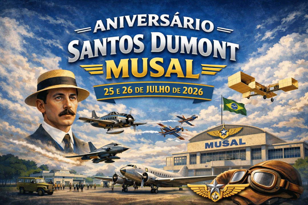 Aniversário de Santos Dumont e do MUSAL_Imagem ilustrativa