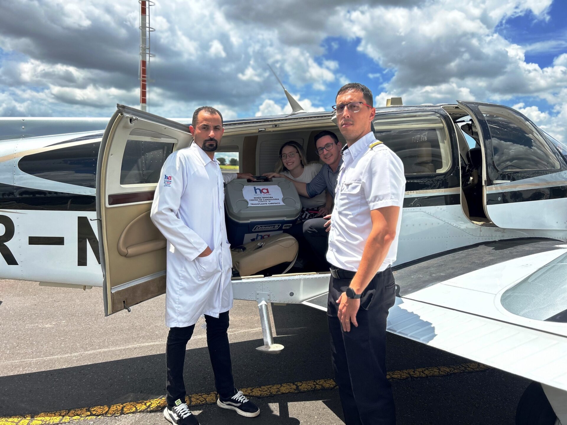 Avião leva coração para Barretos depois de captação em Rio Preto em missão do TransplantAR_Imagem da WEB