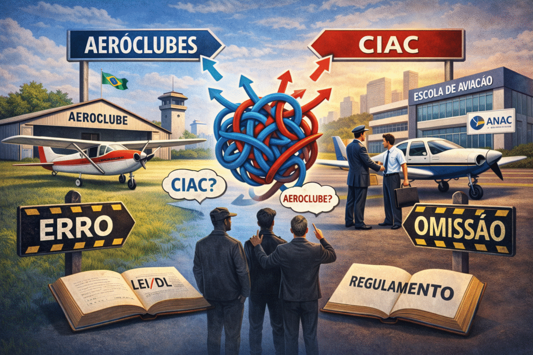 Confusão regulatória entre aeroclubes e CIAC explica erro de interpretação na aviação_Imagem ilustrativa