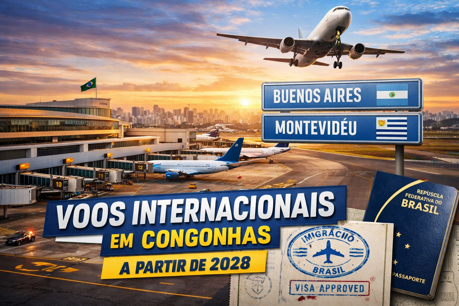 Congonhas vai reaver voos internacionais em 2028_Imagem ilustrativa