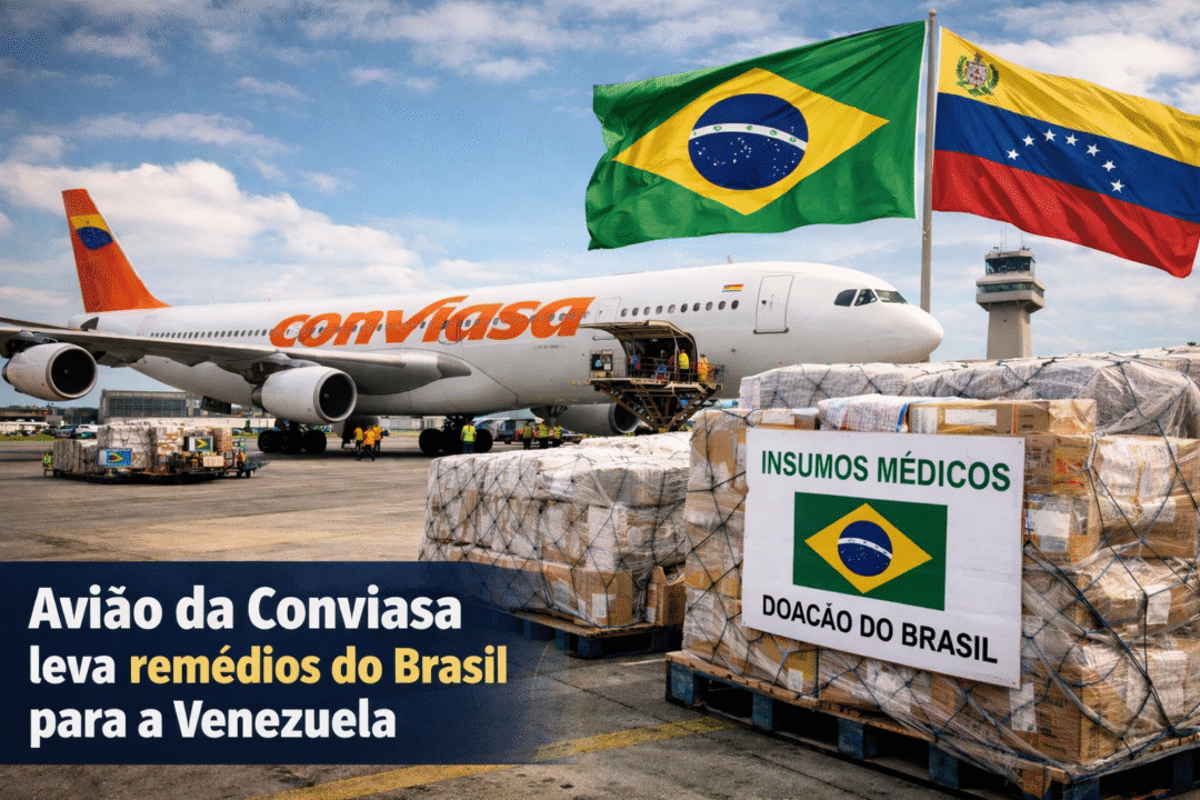 Doação de 100 toneladas de remédios pelo Brasil para a Venezuela