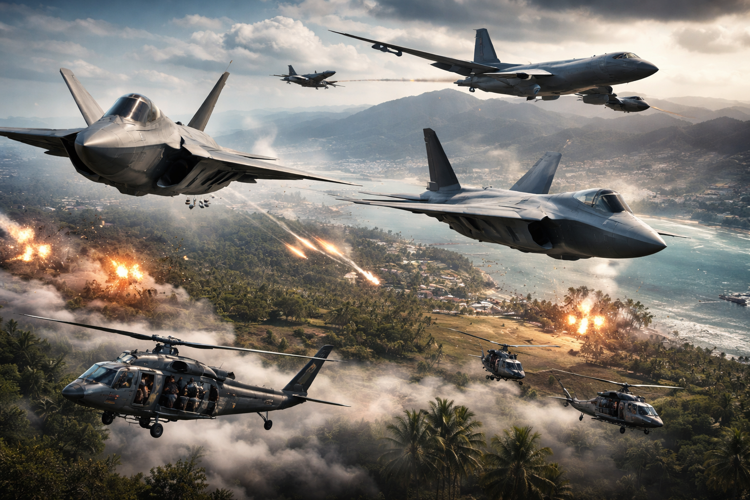 EUA mobiliza 150 aeronaves e 20 bases aéreas_Imagem ilustrativa