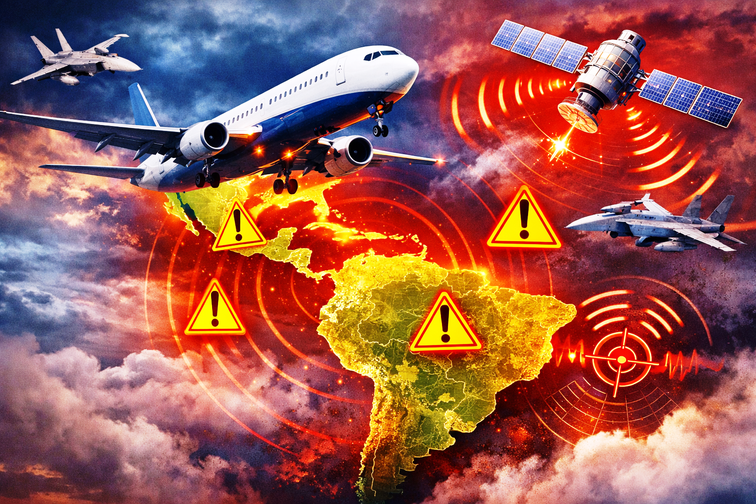 FAA emite alerta sobre riscos a voos civis na América Central e do Sul_Imagem Ilustrativa