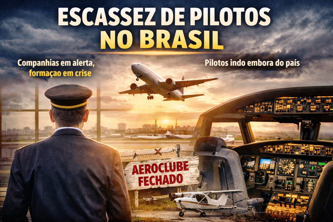 Falta de pilotos no Brasil na aviação comercial_Imagem ilustrativa