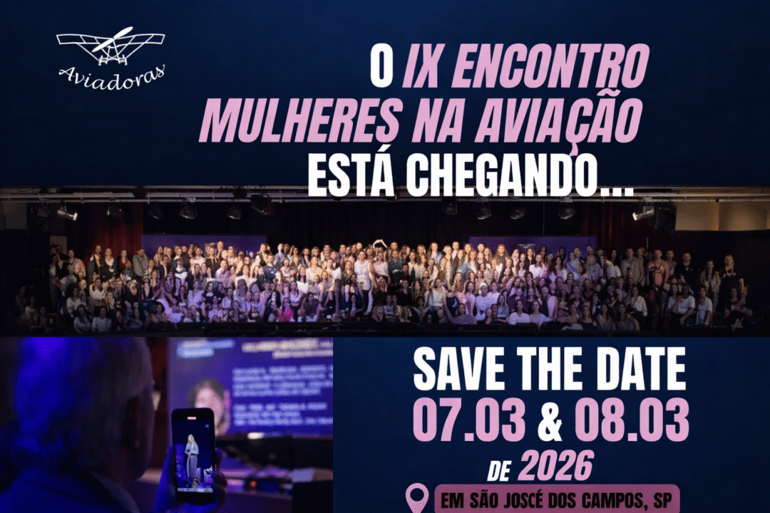 IX Encontro Mulheres na Aviação 2026_Imagem AVIADORAS.