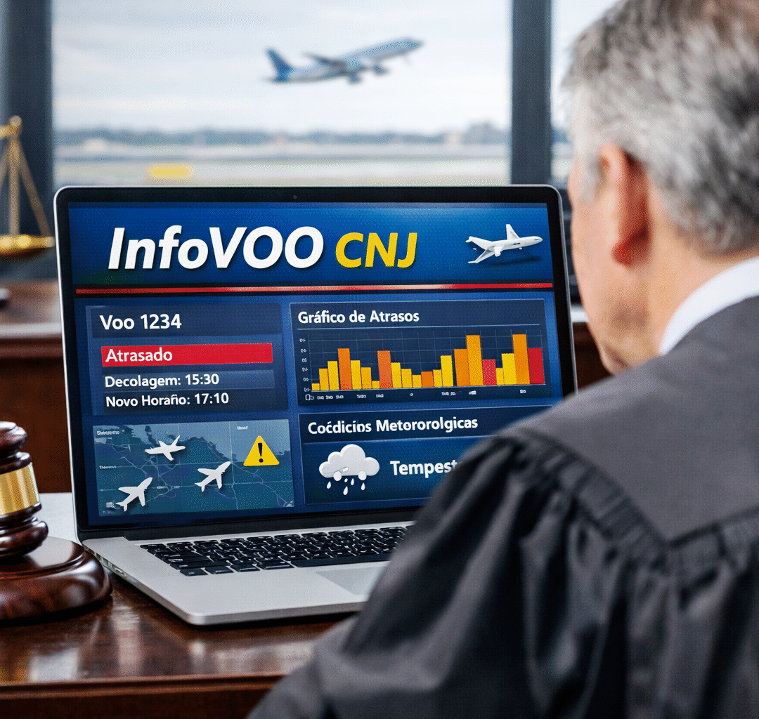 InfoVOO do CNJ reúne dados de voos para ações judiciais por atraso e cancelamento