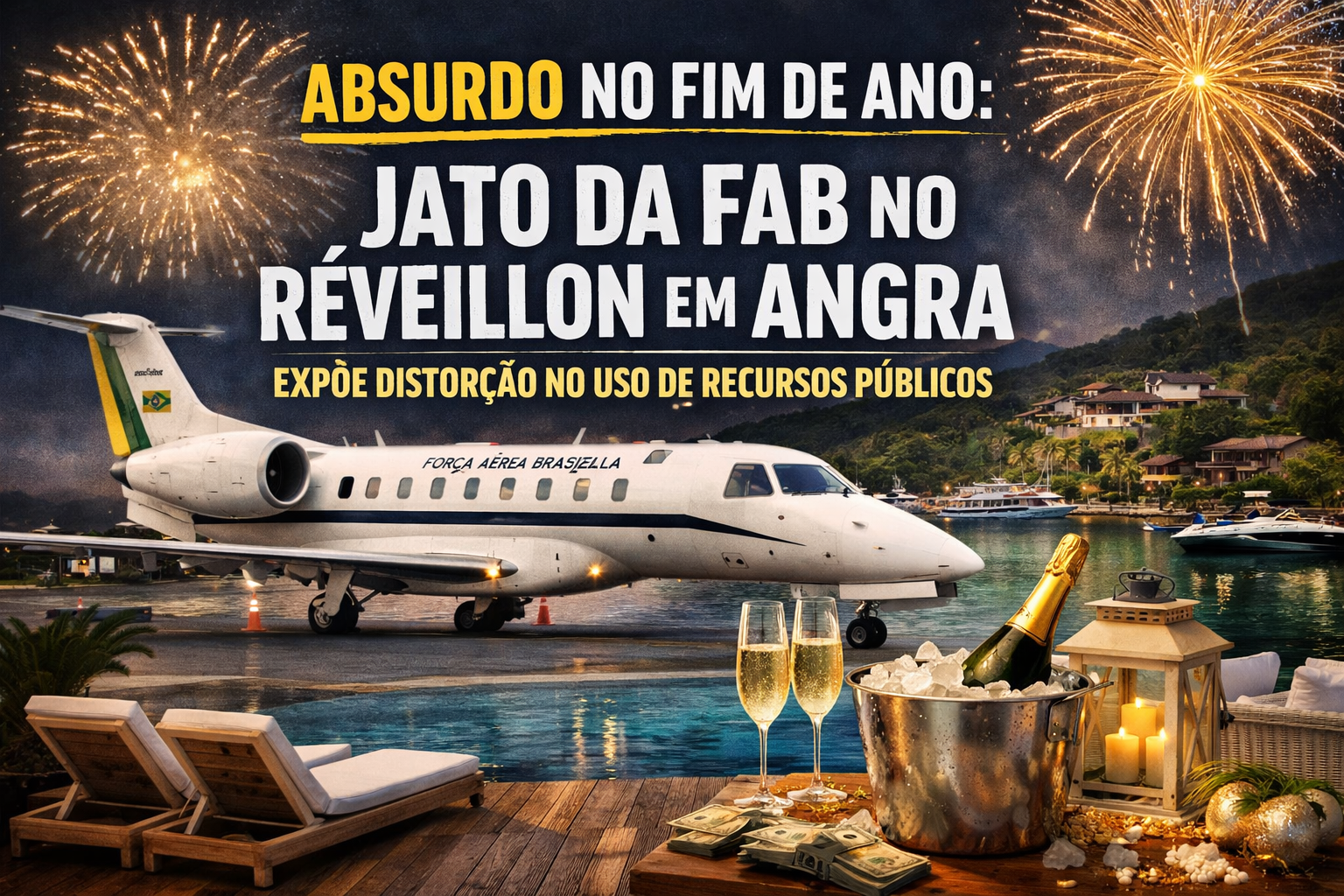 Jato da FAB no réveillon em Angra_Imagem Ilustrativa