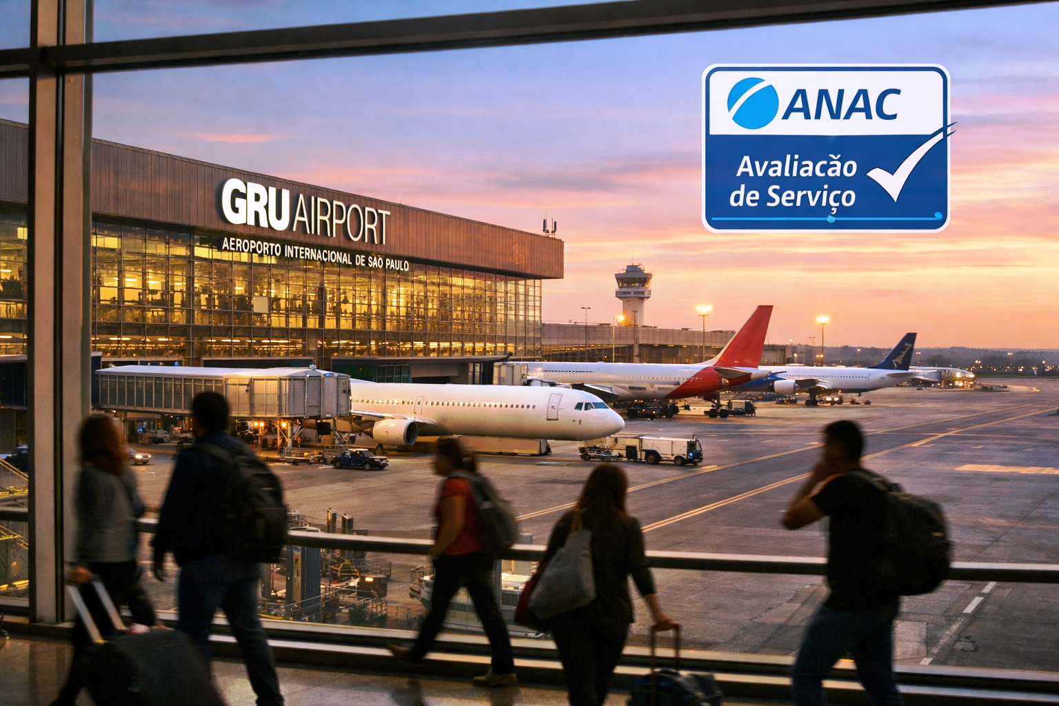 Qualidade do serviço no Aeroporto de Guarulhos é alvo de avaliação da Anac_Imagem Ilustrativa