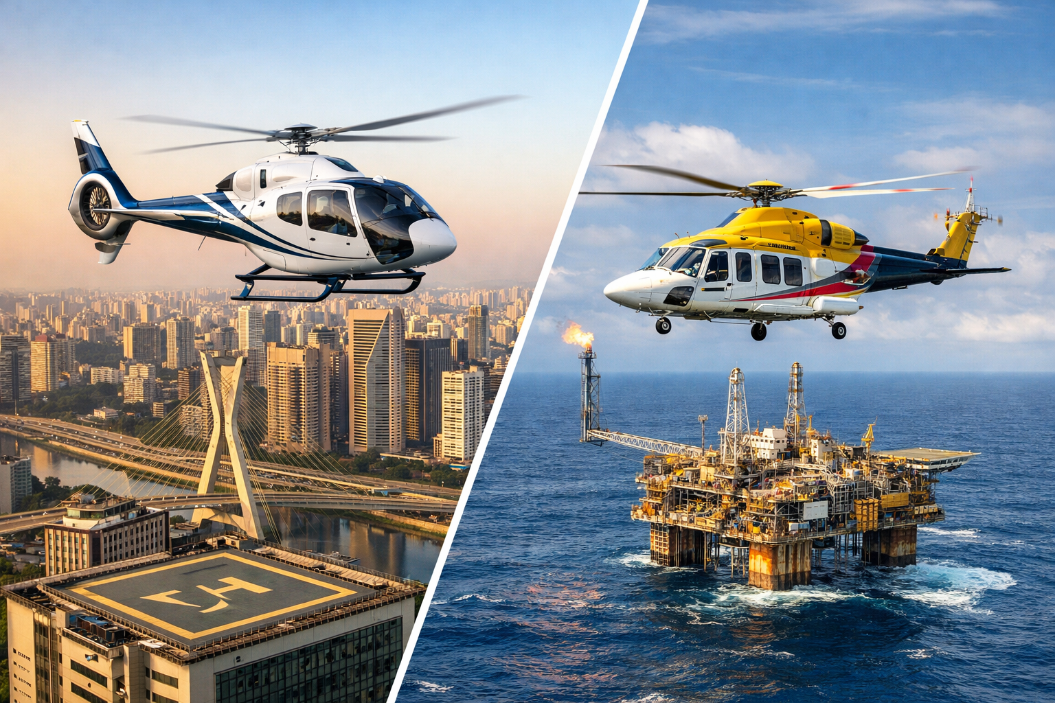 São Paulo tem mais helicópteros, mas o Rio concentra mais operações aéreas_Imagem Ilustrativa.