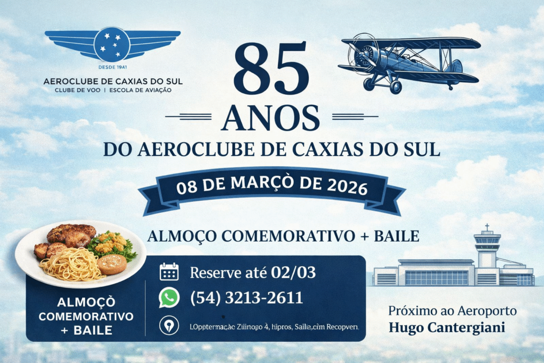 Aeroclube de Caxias do Sul comemora 85 anos_Imagem ilustrativa 1