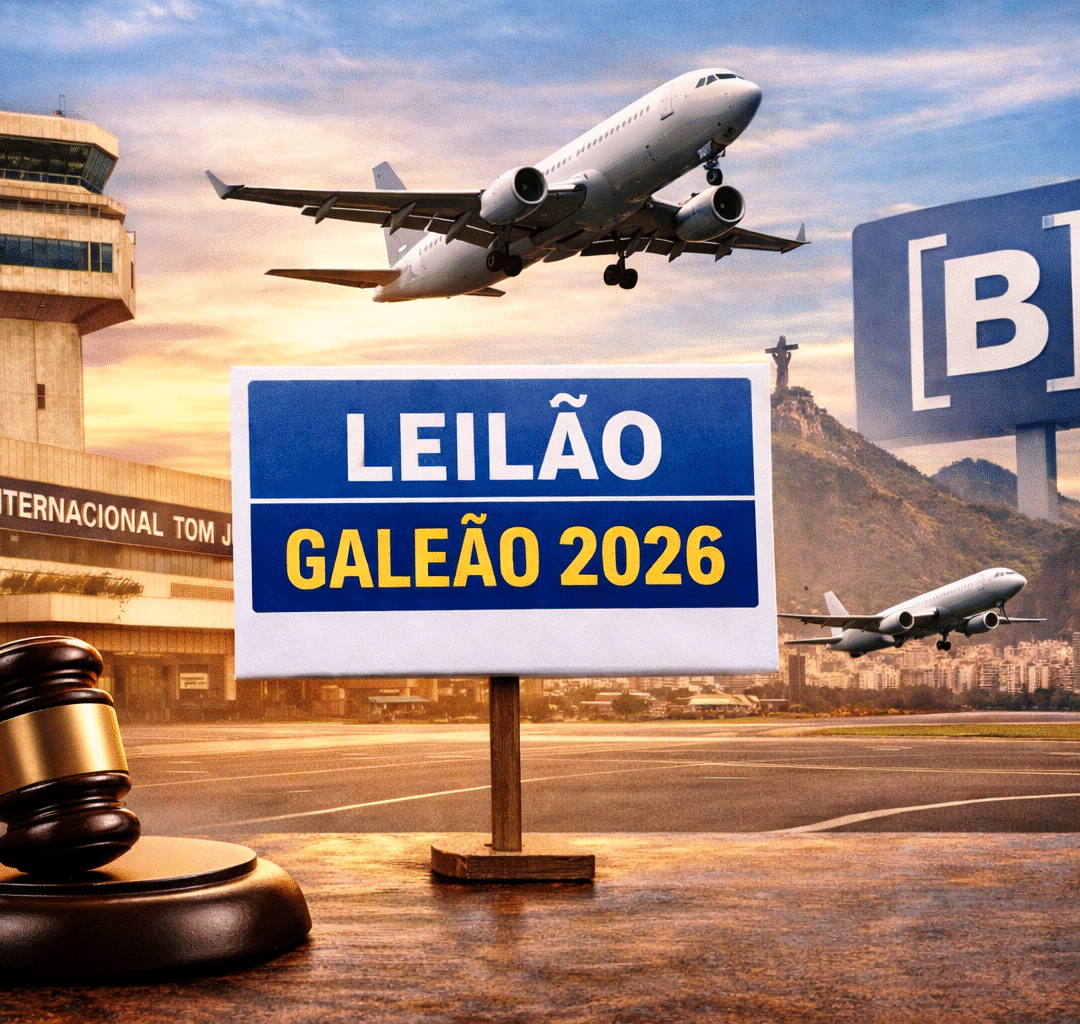 Leilão do Aeroporto do Galeão 2026 terá lance mínimo de R$ 932 milhões e muda modelo de controle