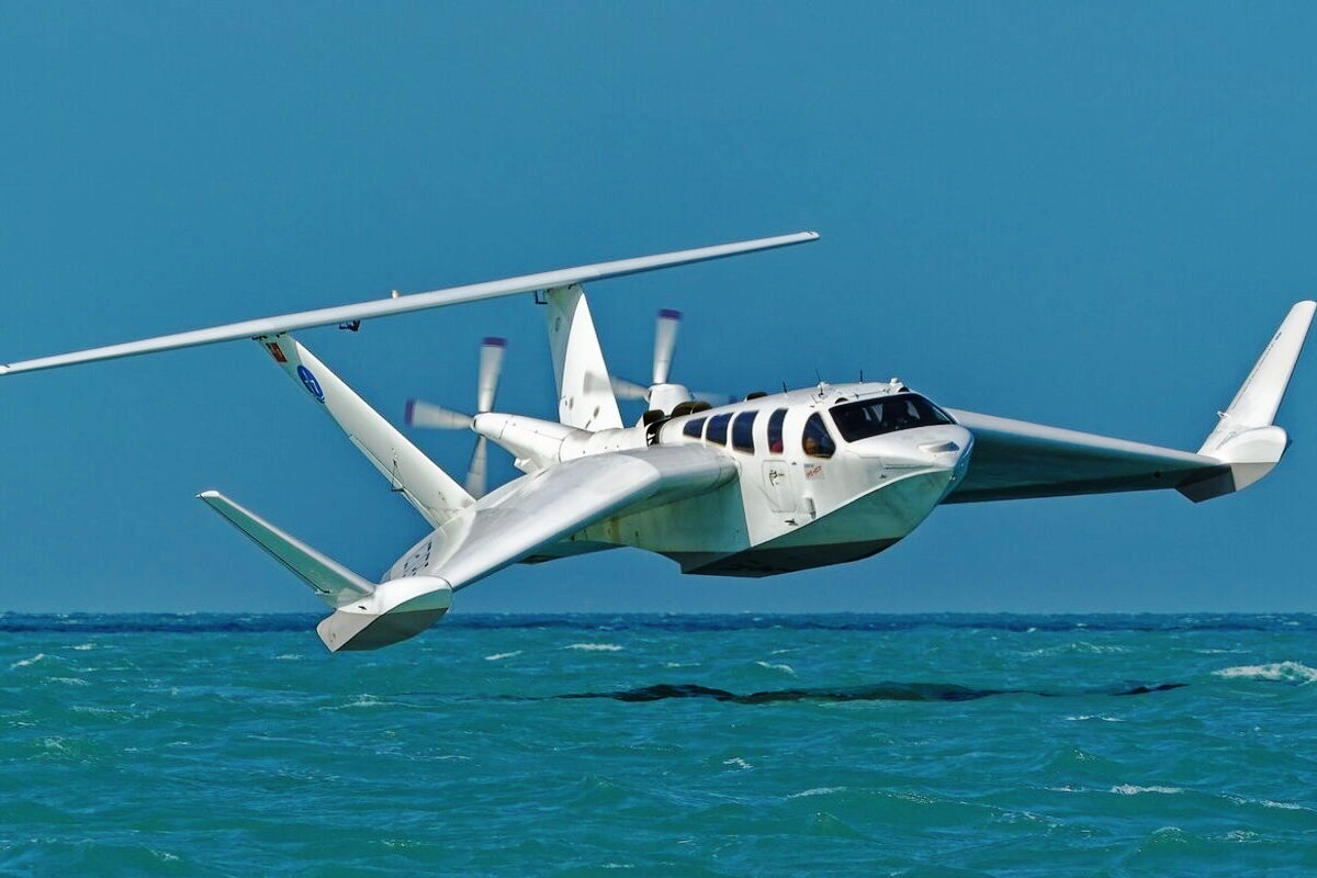 AirFish Voyager voa a 185 km h sobre o mar_Imagem divulgação 2