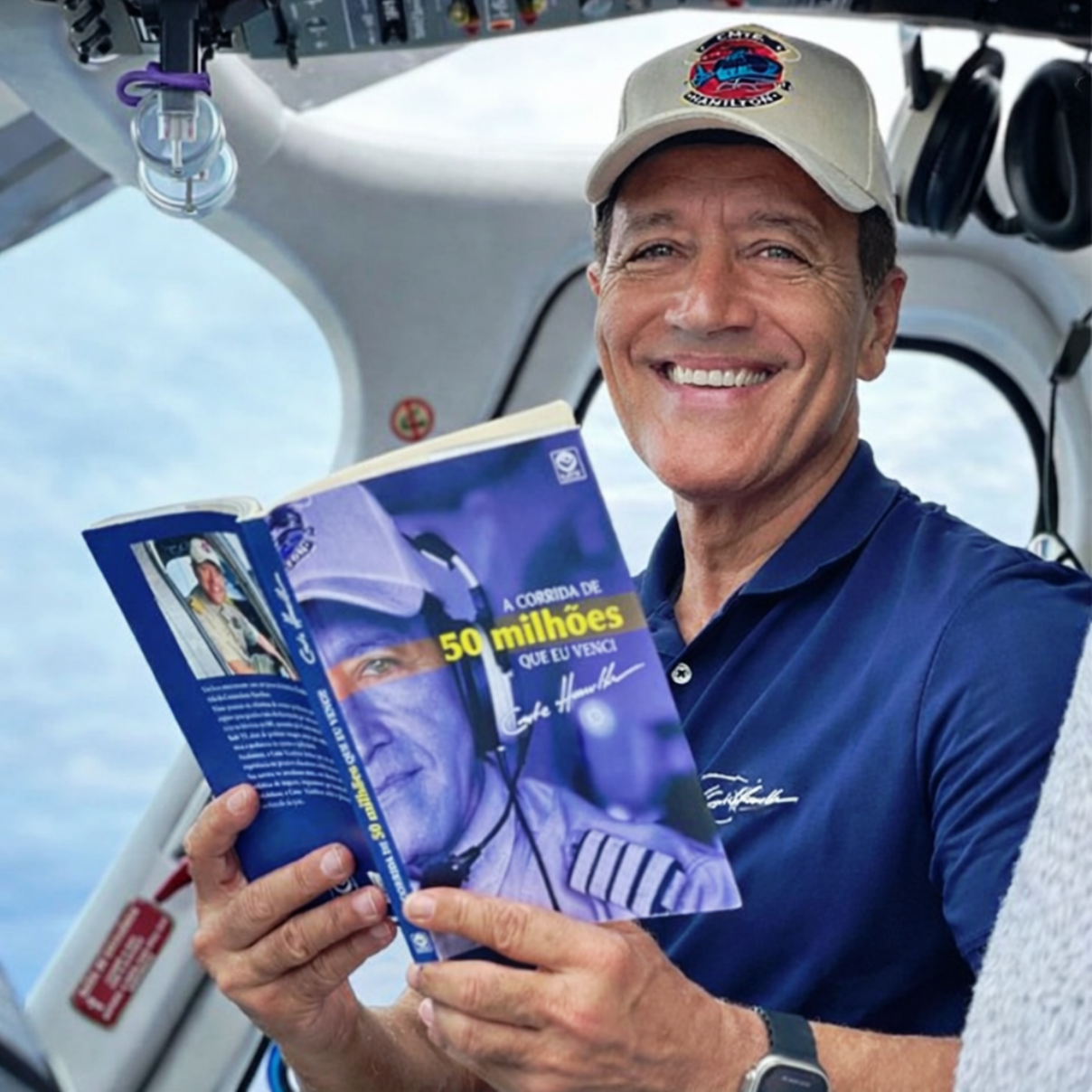 Cmte Hamilton hoje e a fase em que voar ganhou novos significados