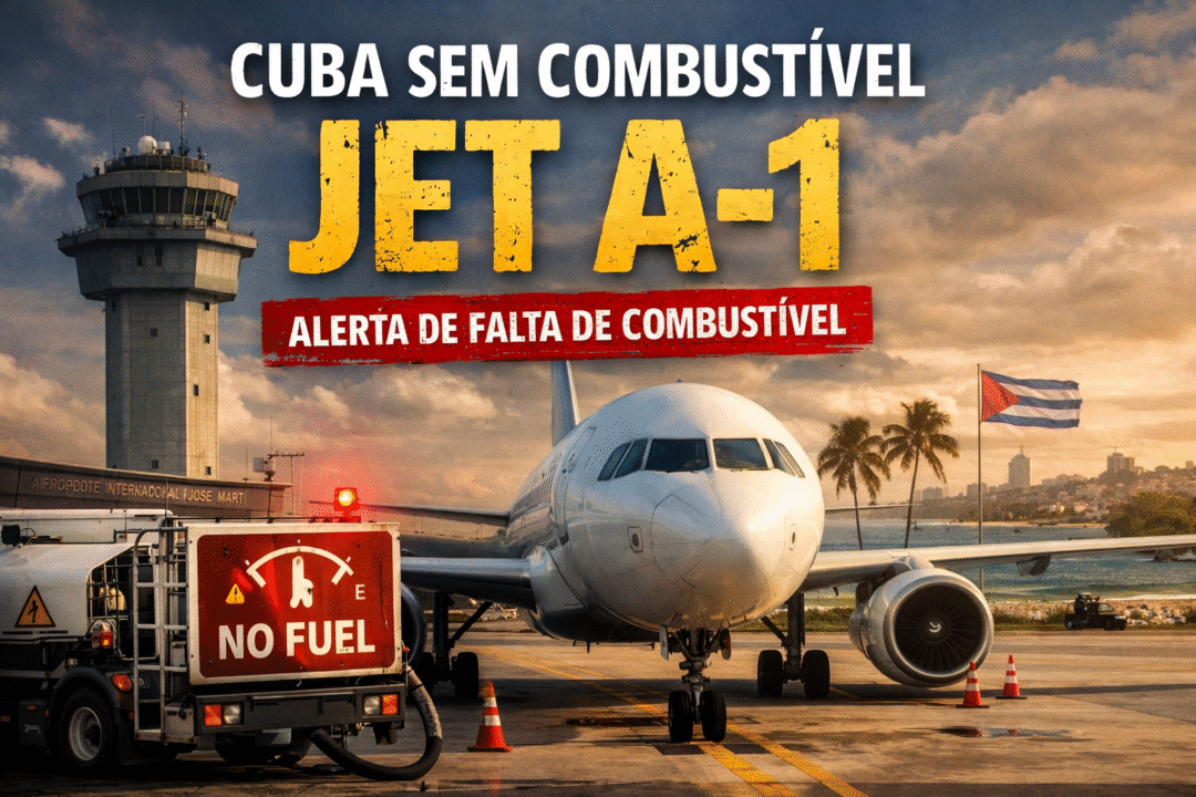 Cuba sem combustível Jet A-1 e alerta companhias aéreas sobre abastecimento por um mês_Imagem ilustrativa