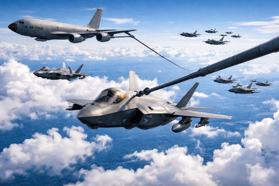 EUA enviam 18 F 35A ao Oriente Médio com ponte aérea de aviões tanque_Imagem Ilustrativa 1.