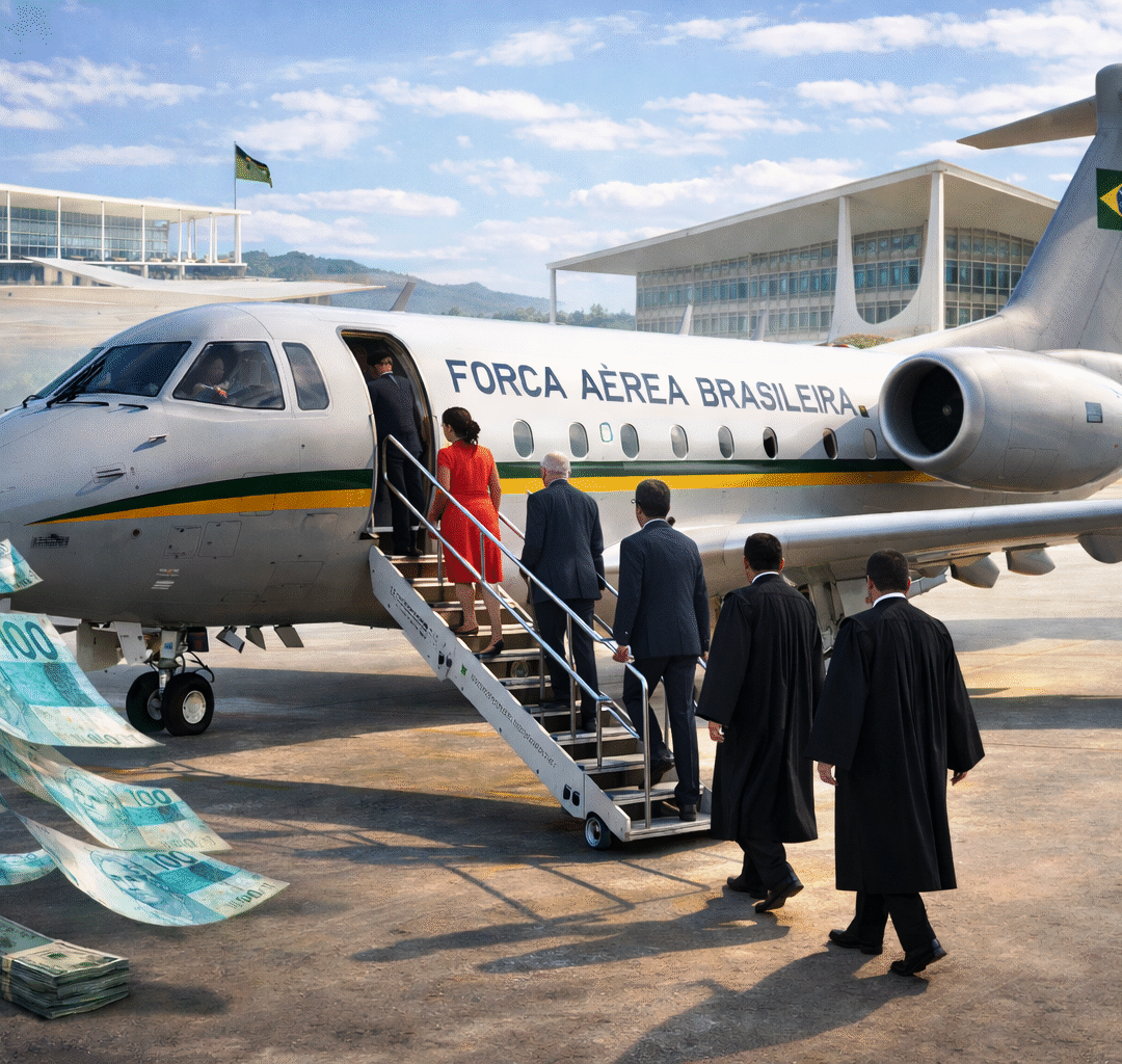 FAB fez 1.145 voos em 2025 para autoridades dos Três Poderes, e o contribuinte pagou a conta.