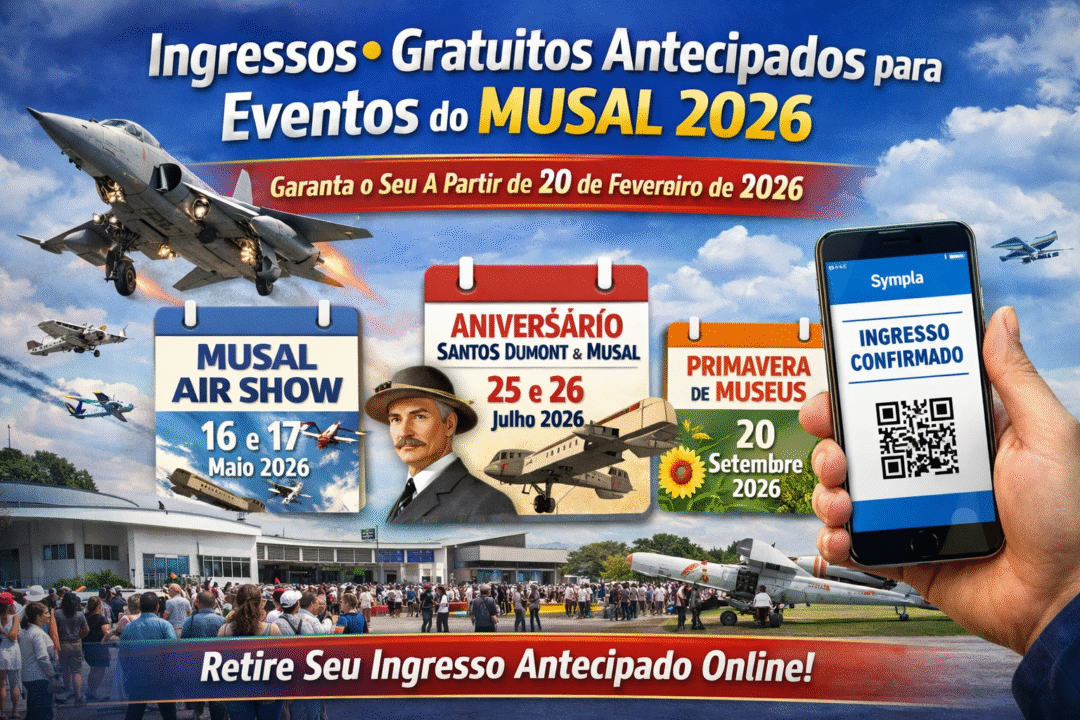 Ingressos gratuitos antecipados para eventos do MUSAL 2026 serão obrigatórios; veja datas e como retirar