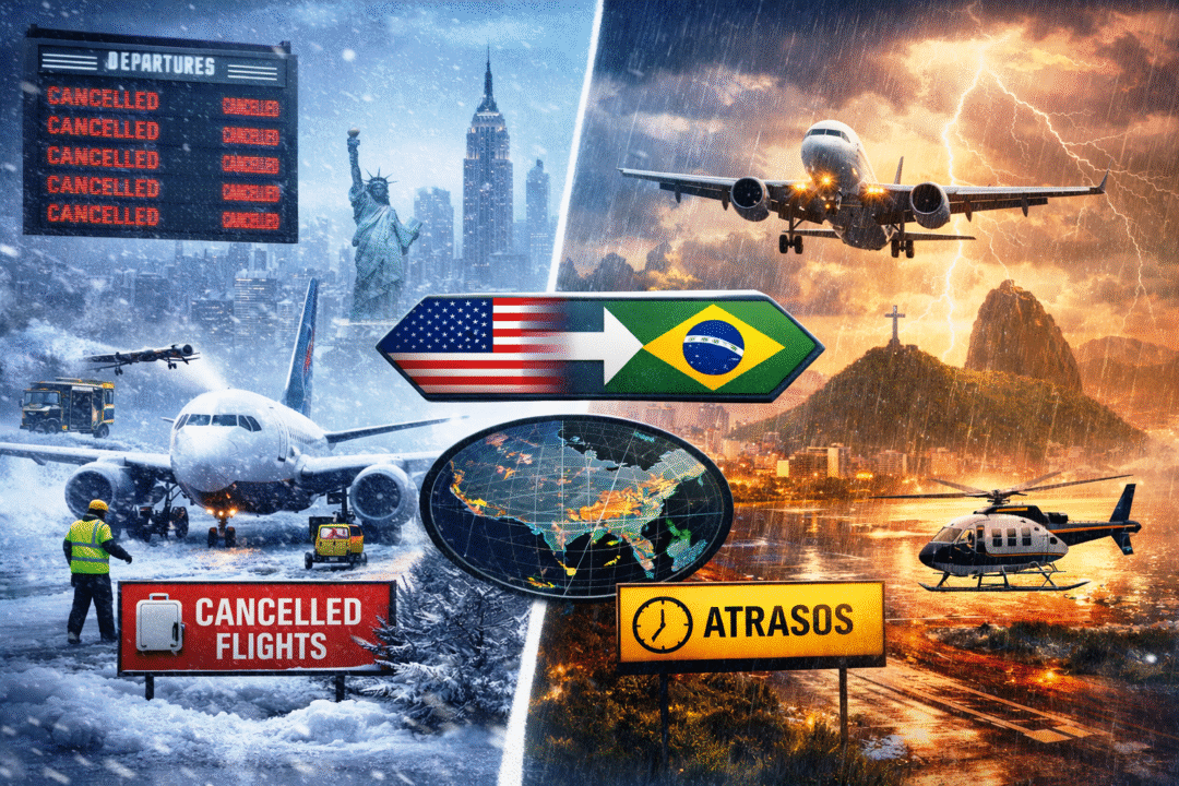 Nevasca nos EUA afeta voos entre Brasil e Estados Unidos_Imagem Ilustrativa