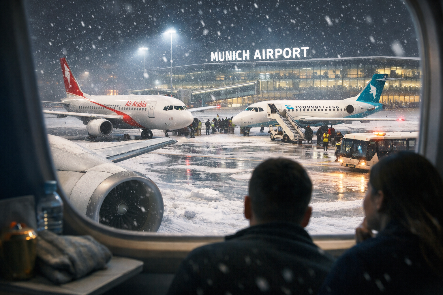 Passageiros presos em aviões no Aeroporto de Munique_Imagem ilustrativa