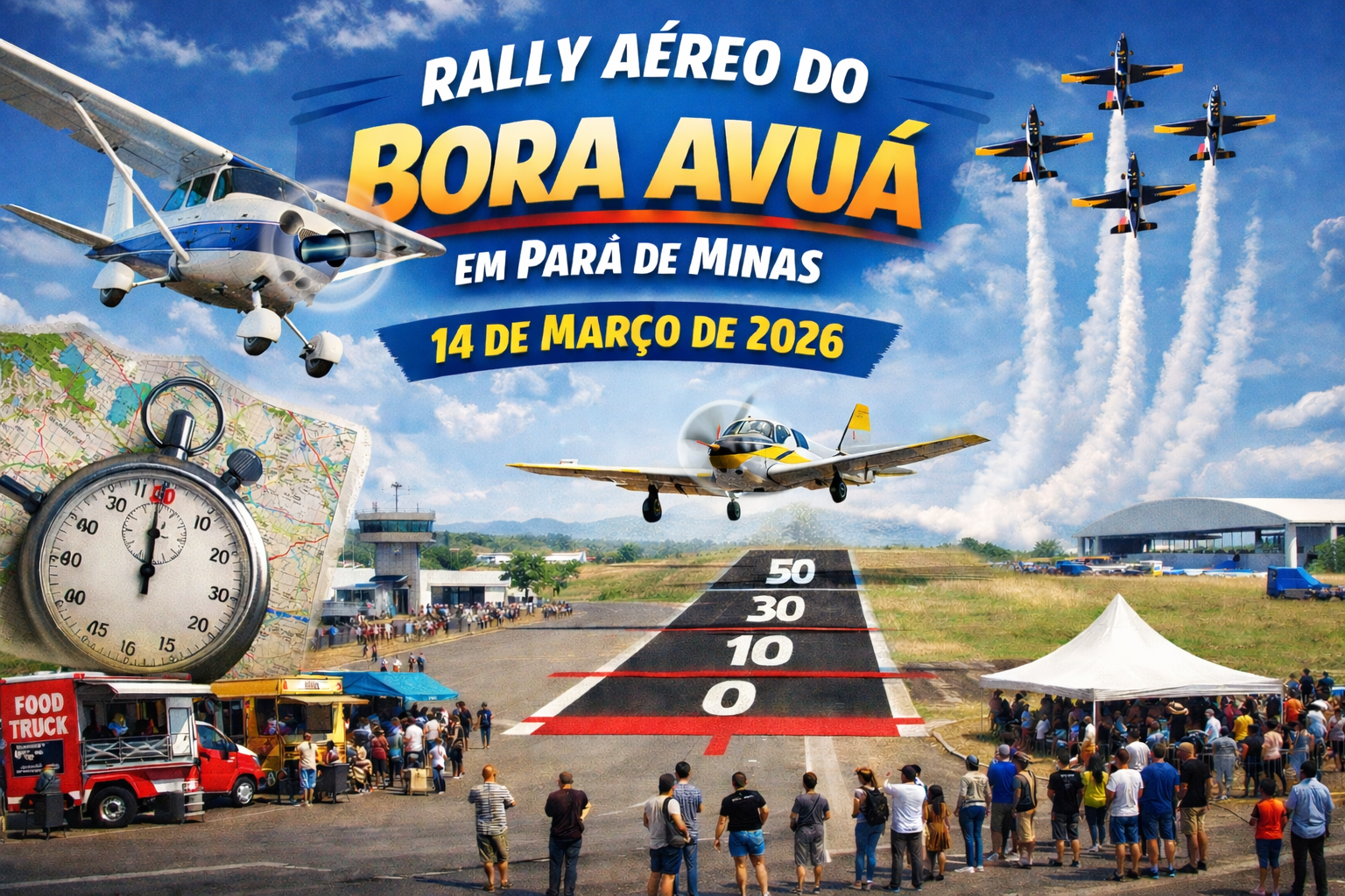 Rally Aéreo do Bora Avuá em Pará de Minas_Imagem ilustrativa