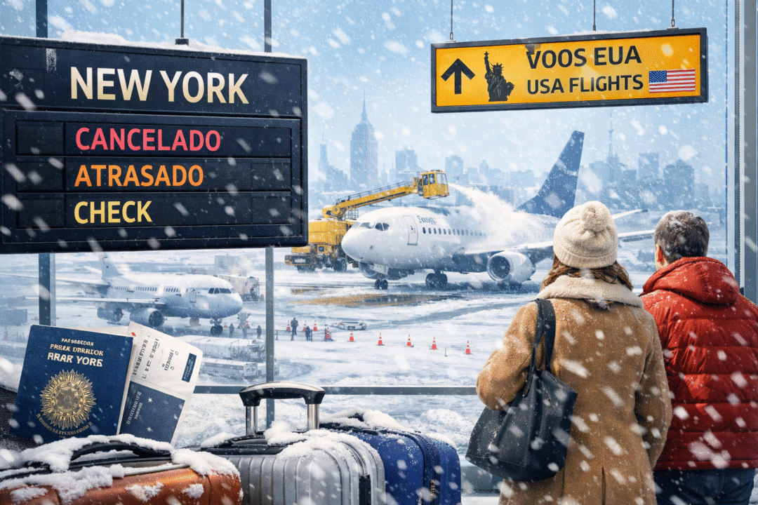 Toque de recolher em Nova York afeta voos do Brasil e muda planos de passageiros_Imagem Ilustrativa.