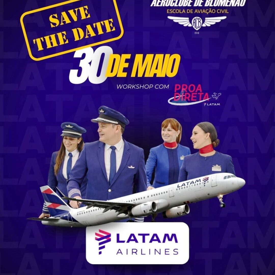 Workshop Proa Direta da LATAM chega ao Aeroclube de Blumenau e mira futuros pilotos