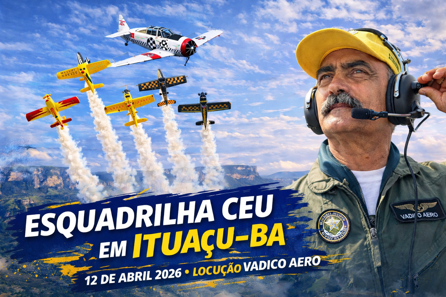12 ABR 2026 – Demonstração da Esquadrilha CEU em Ituaçu–BA_Imagem Ilustrativa 1