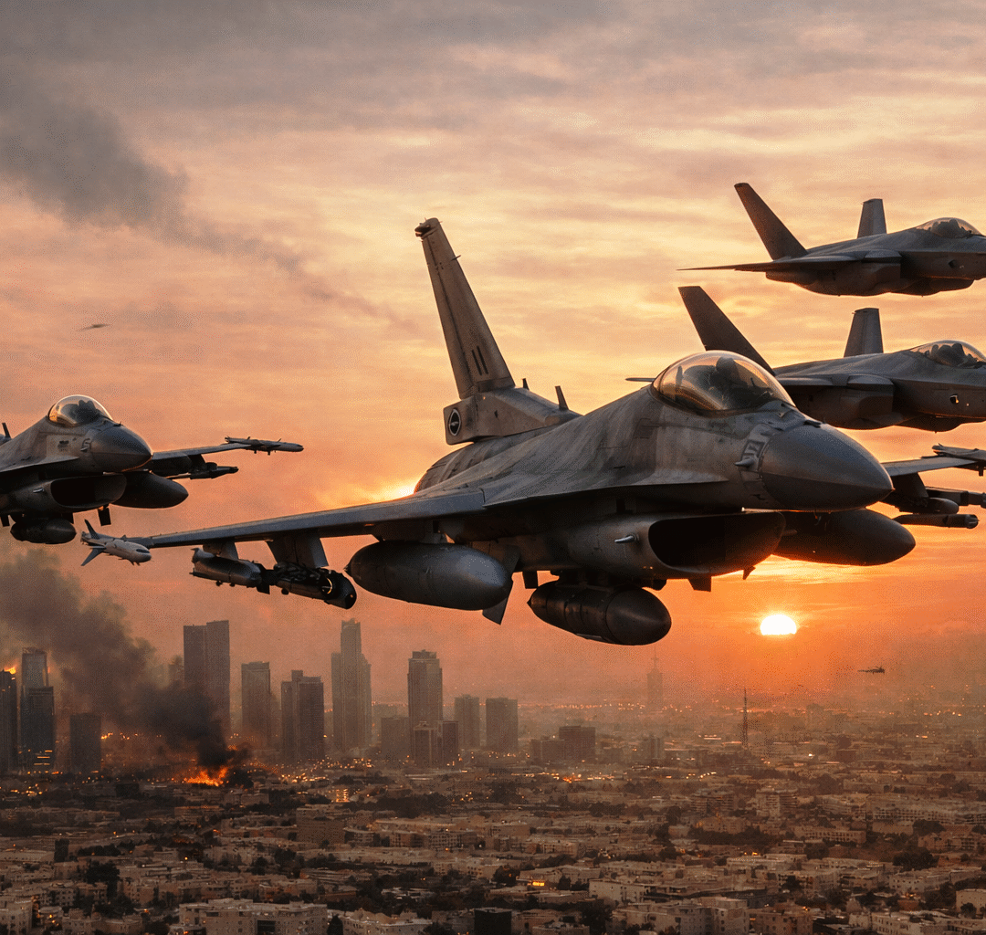 Operação aérea Israel Irã: 200 caças e a escalada que travou a aviação no Oriente Médio