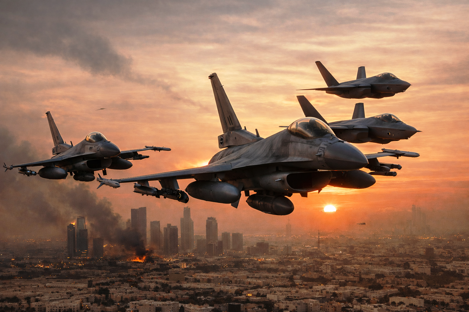 200 aviões de Israel atacaram o Irã_Imagem Ilustrativa 1