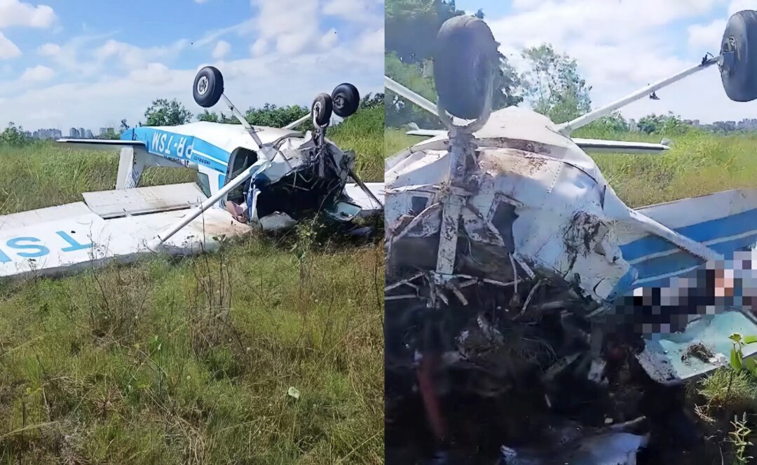 Acidente-com-Aviao-Cessna-152-PR-TSM-do-Aeroclube-de-Manaus_Imagem-Divulgacao