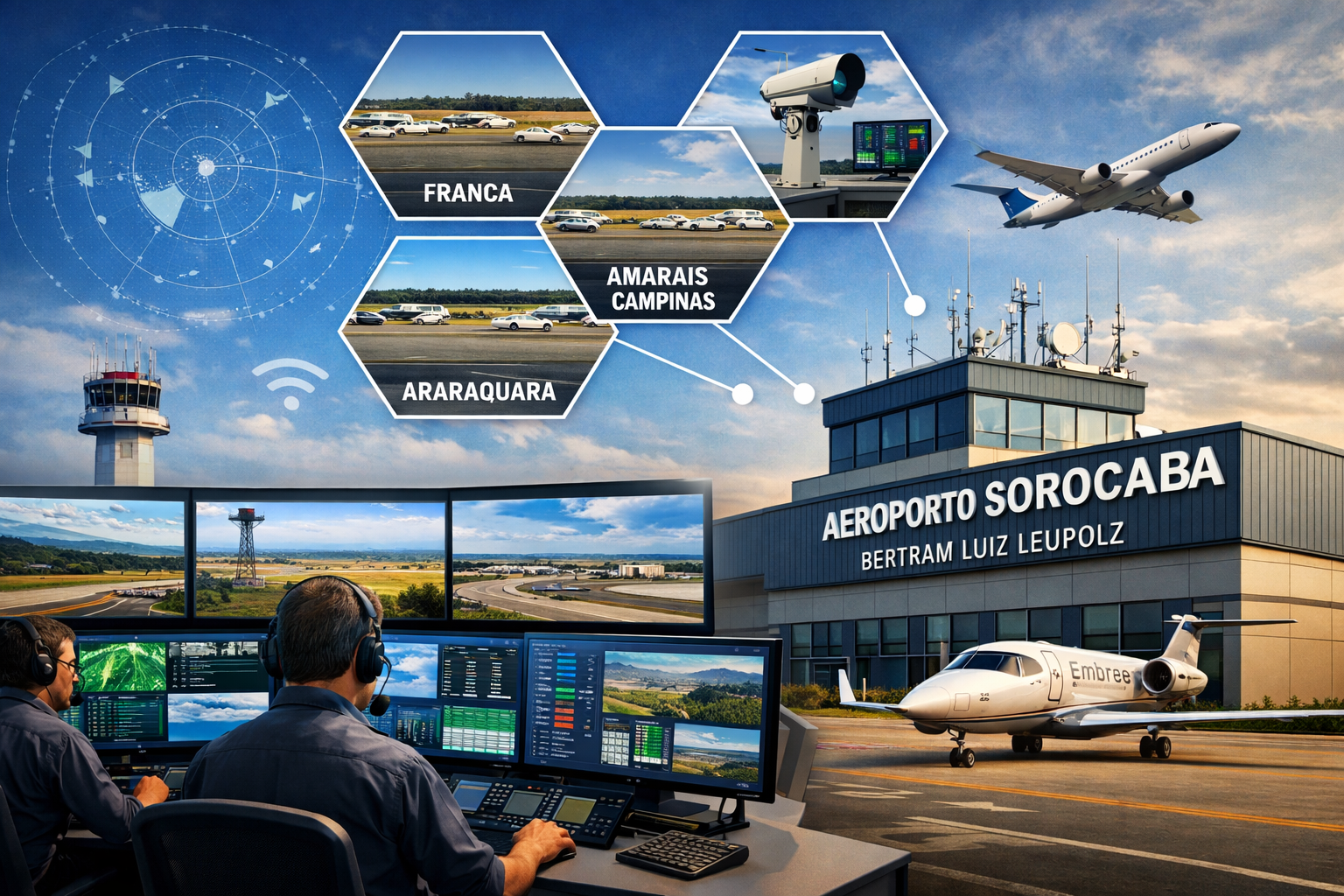 Aeroporto de Sorocaba vai receber o Serviço Remoto de Informação de Voo de Aeródromo da rede VOA_Imagem Ilustrativa.