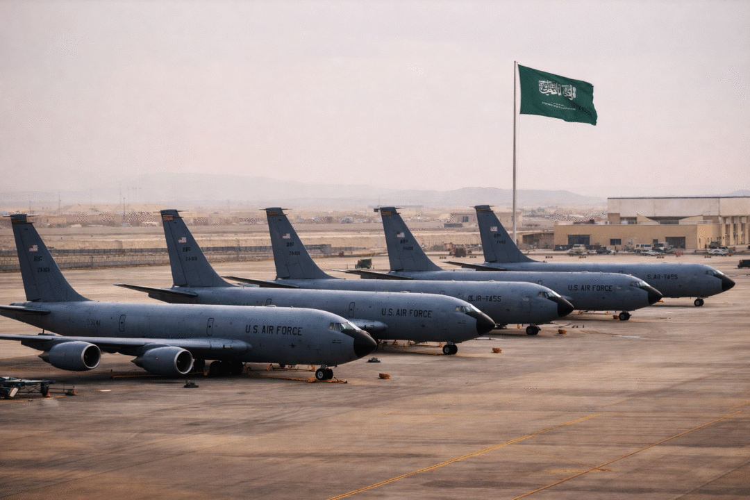 Ataque iraniano atinge base na Arábia Saudita e danifica cinco KC-135R Stratotanker da USAF_Imagem Ilustrativa