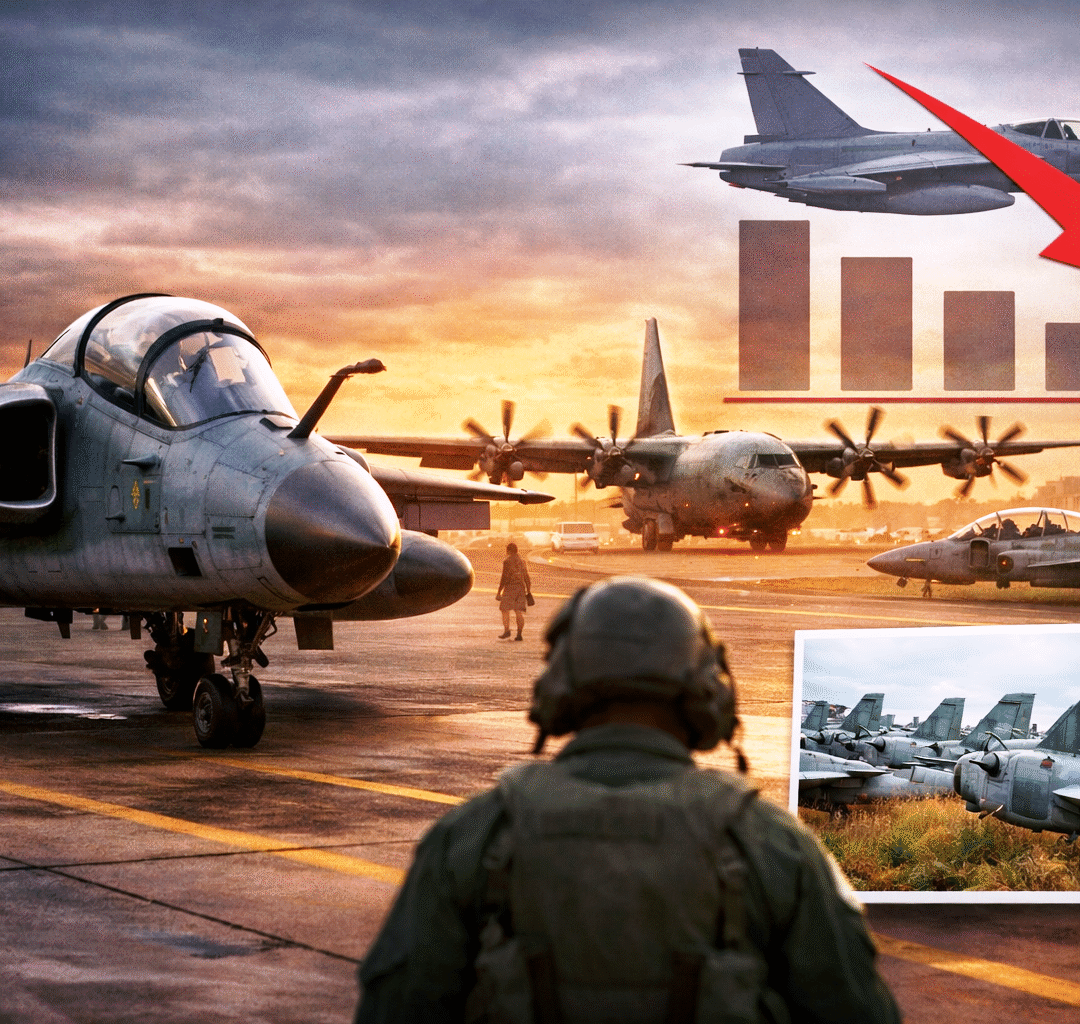 Atividade aérea na FAB caiu 18,45% em dois anos e expõe redução da frota