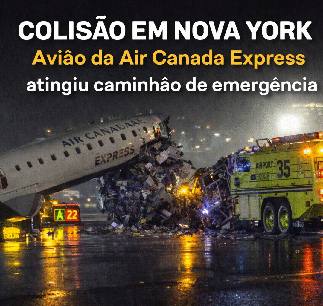 Áudio da torre revela tensão segundos antes da colisão com avião da Air Canada em Nova York