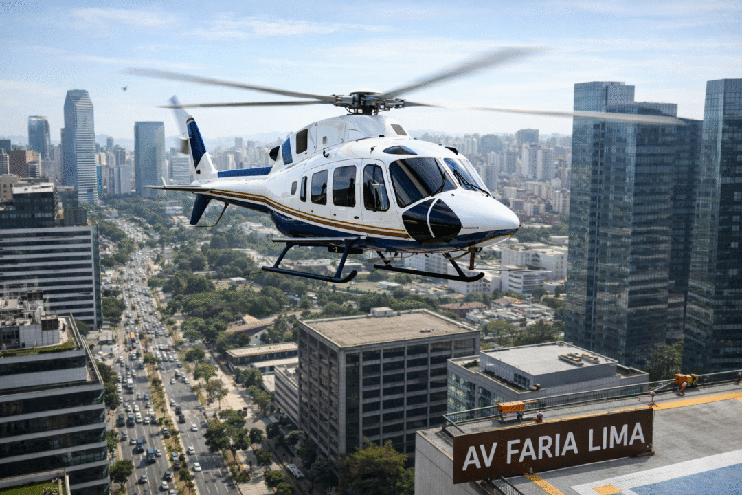 Barulho de Helicópero na Av Faria Lima vai parar no MP e Judiciário_Imagem Ilustrativa 1