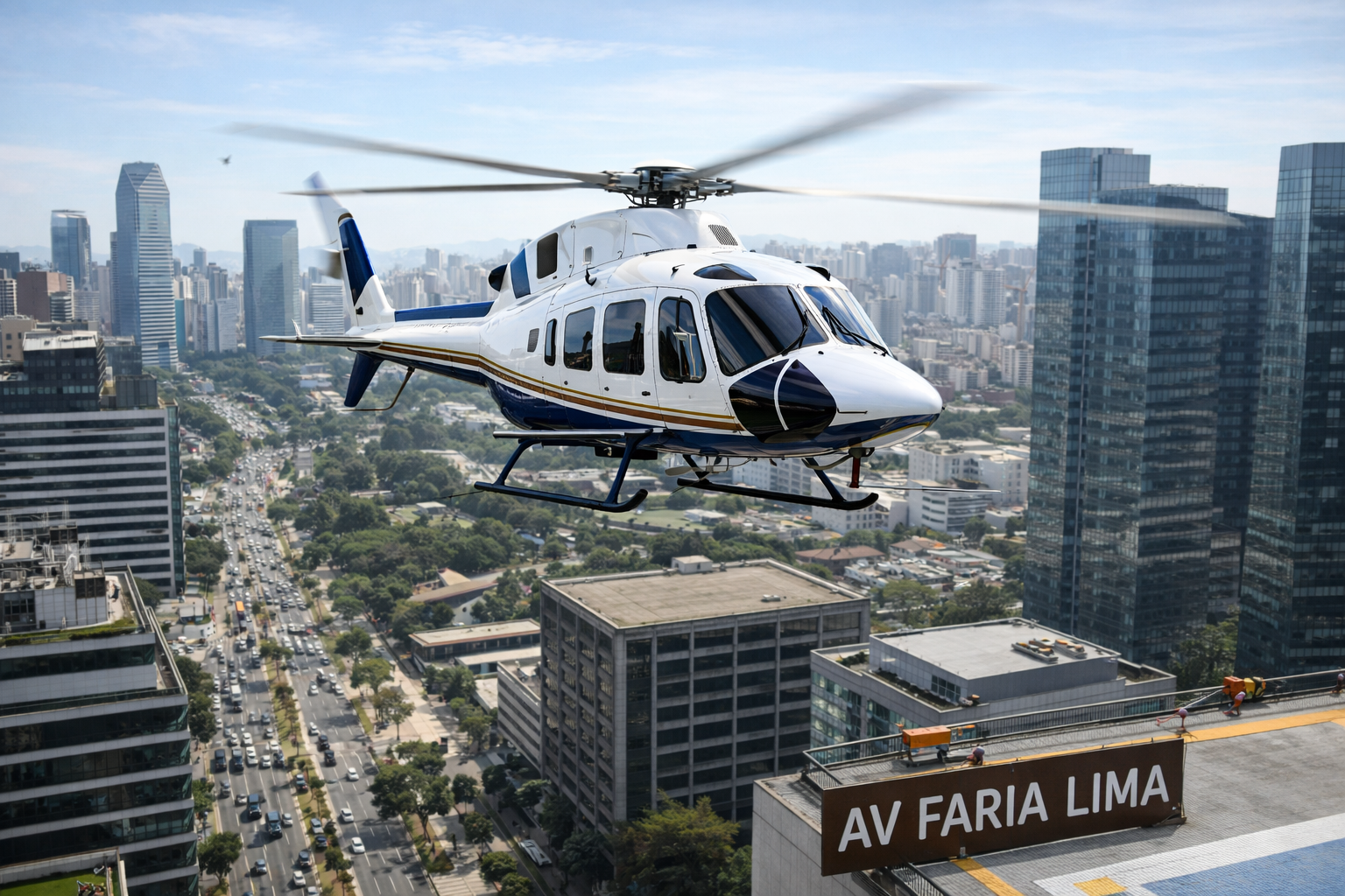 Barulho de Helicópero na Av Faria Lima vai parar no MP e Judiciário_Imagem Ilustrativa 1