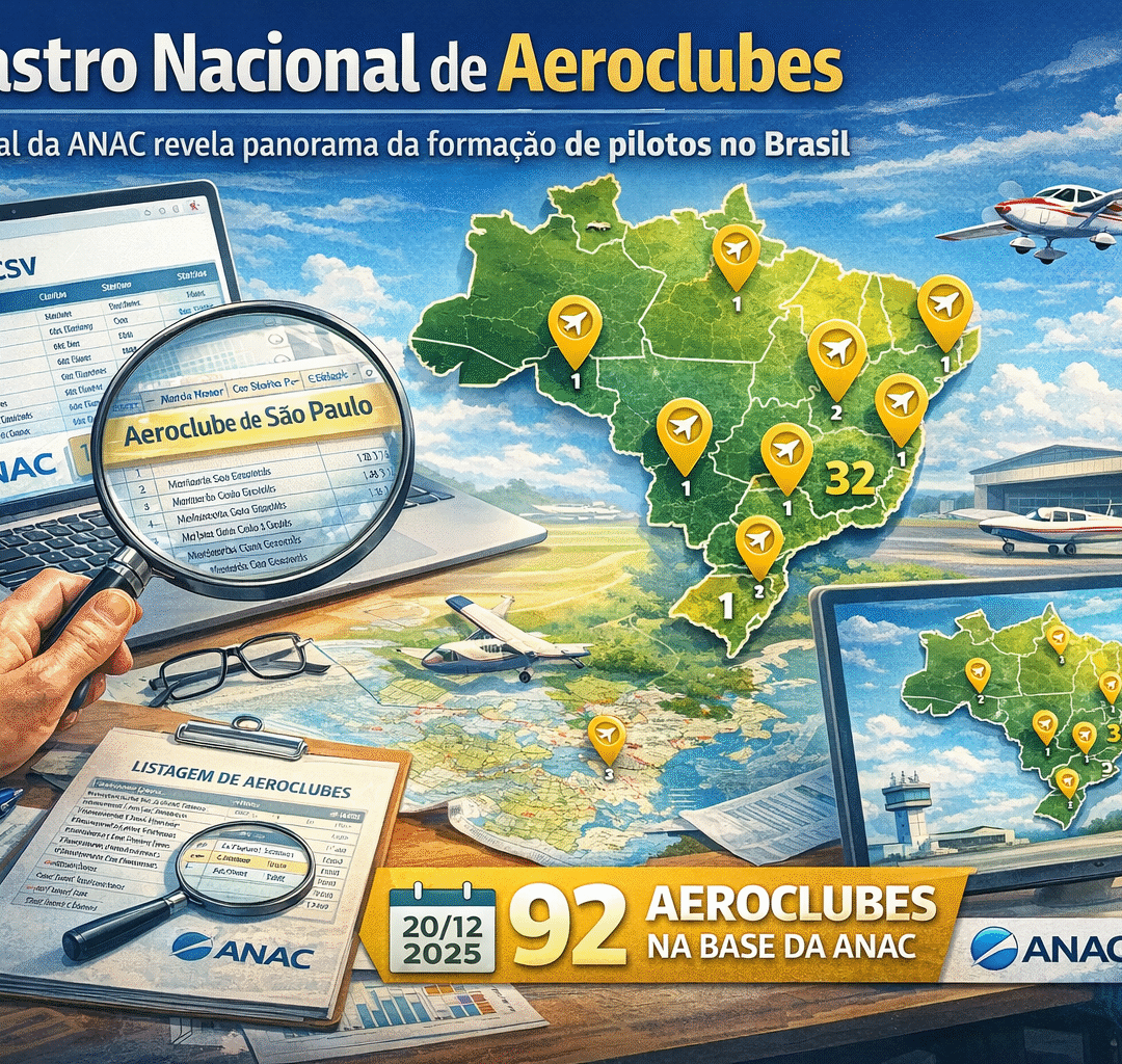 Cadastro nacional de aeroclubes no Brasil é lançado e pode mudar o futuro da formação de pilotos
