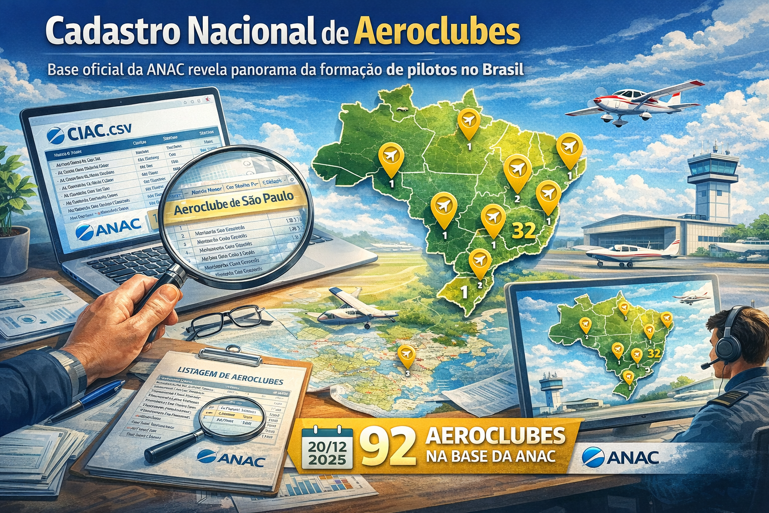 Cadastro nacional de aeroclubes no Brasil é lançado_Imagem Ilustrativa 1