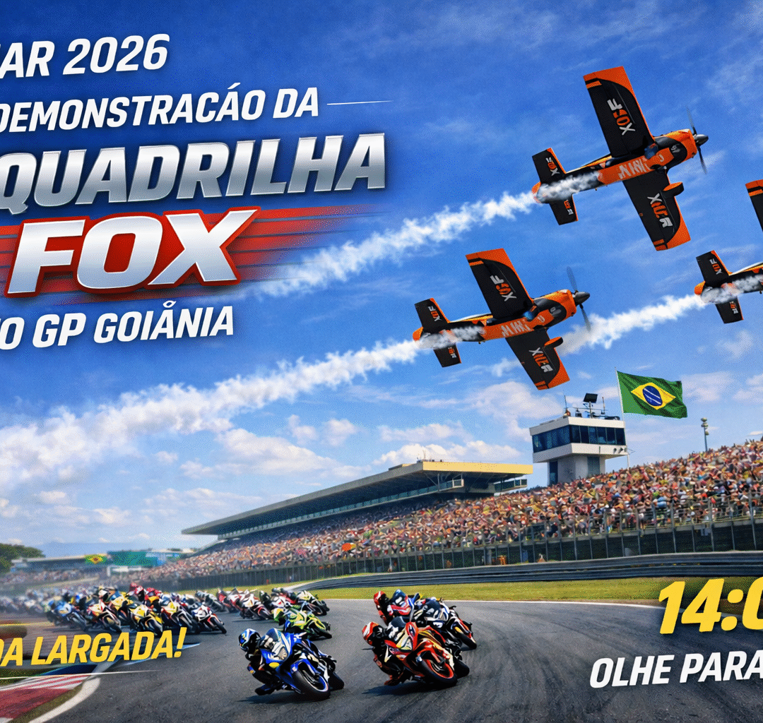22 MAR 2026 Demonstração da Esquadrilha FOX Moto GP Goiânia GO