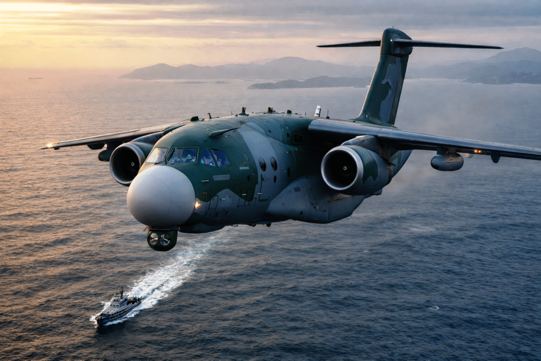 Embraer P 390 para patrulha marítima na FAB em estudo_Imagem Ilustrativa