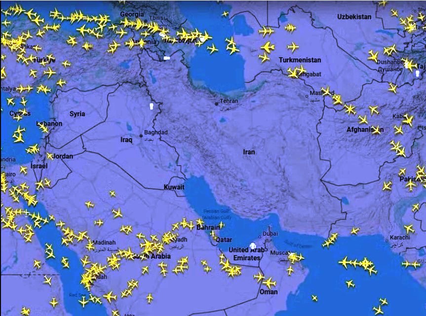 Espaco-Aereo-fechado-no-Oriente-Medio_Imagem-FligthRadar24