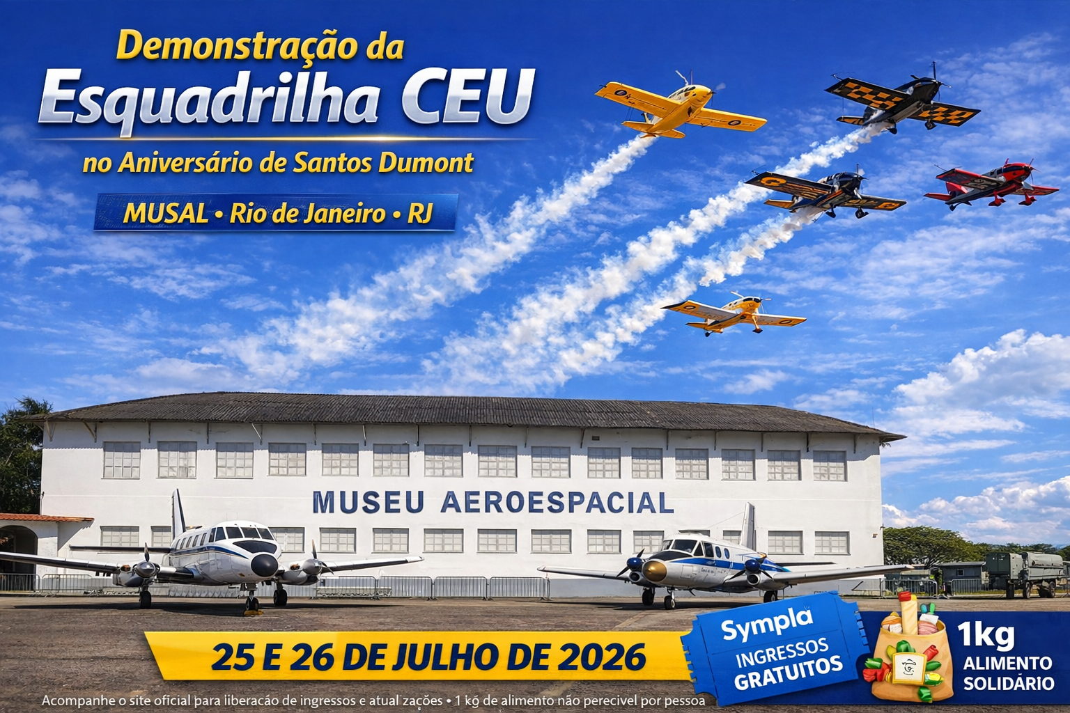 Esquadrilha CEU no Aniversário de Santos Dumont MUSAL_Imagem Ilustrativa 1