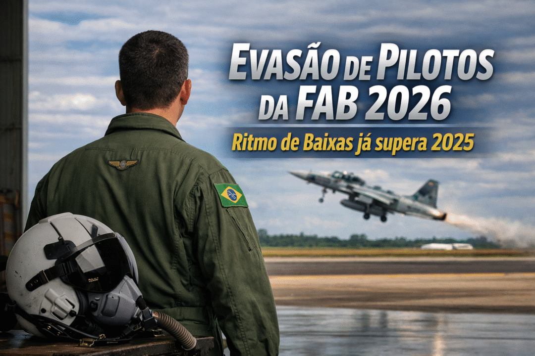 FAB perde 21 pilotos no trimestre e evasão de pilotos da FAB 2026 já aponta novo recorde_Imagem Ilustrativa