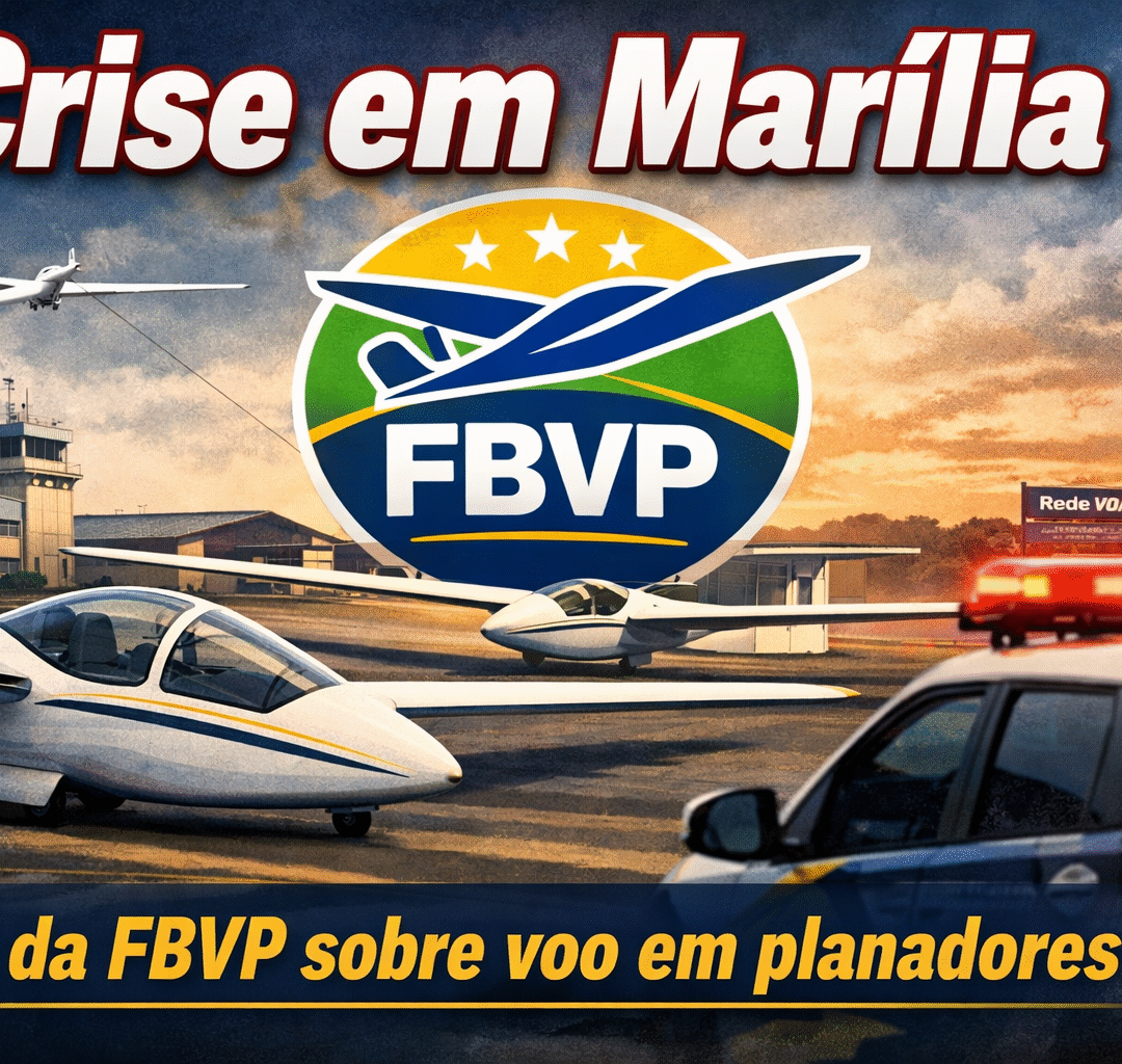 FBVP sai em defesa do voo em planadores e critica restrições após caso no aeroporto de Marília
