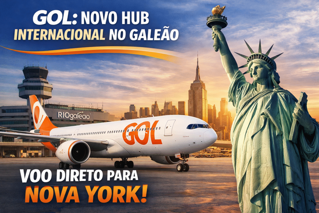 GOL transforma o Galeão em hub internacional_Imagem Ilustrativa