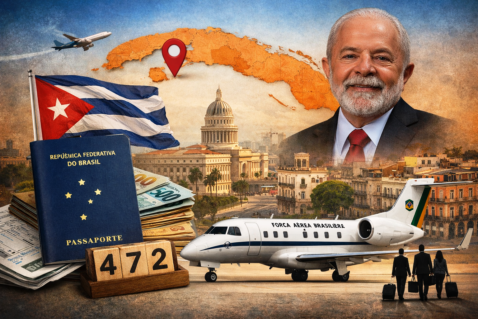 Governo Lula já bancou 472 viagens para Cuba e a pergunta sobre voos da FAB cresce_Imagem ilustrativa