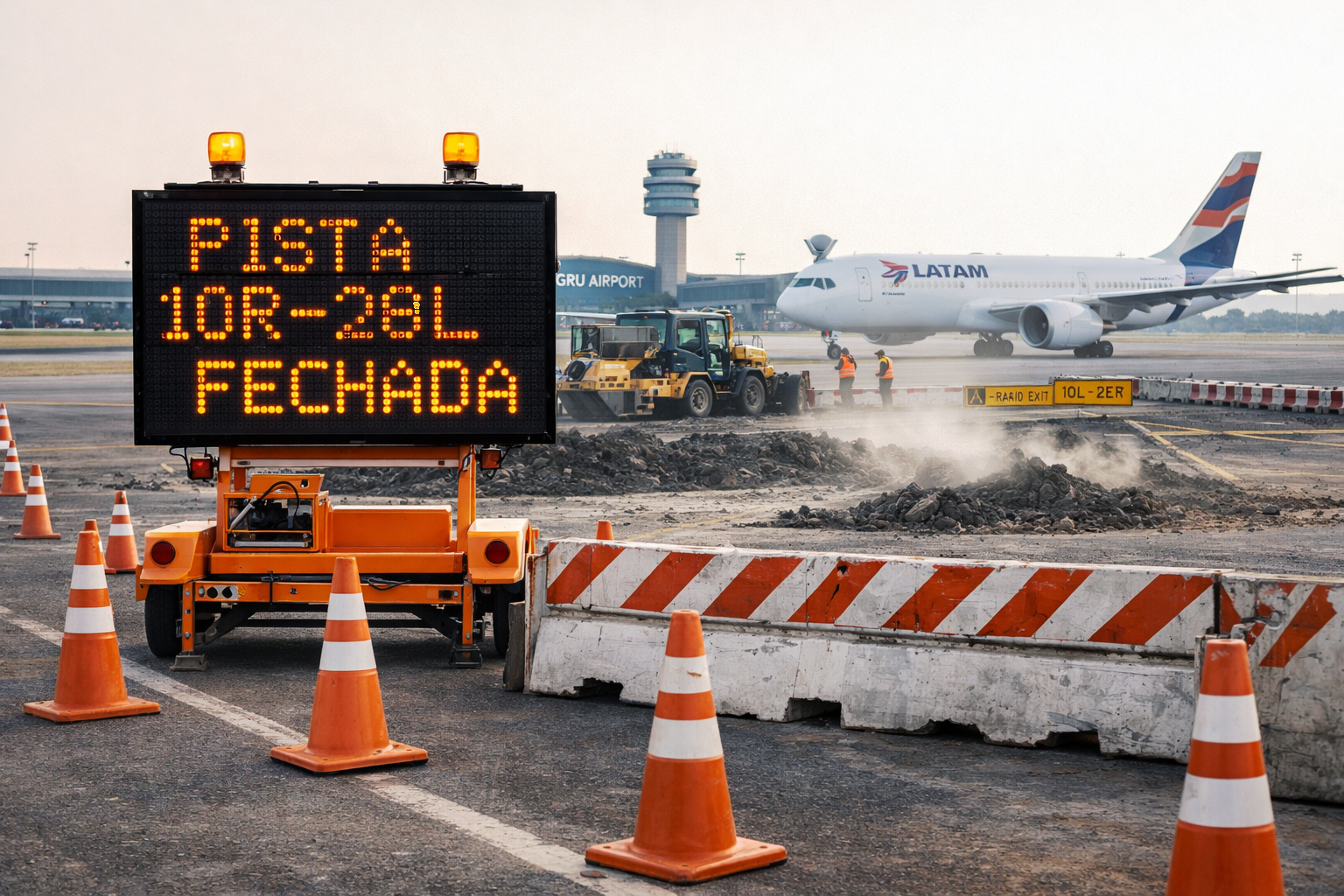 Guarulhos fechará pista por um mês e já provoca cancelamentos e mudanças em voos